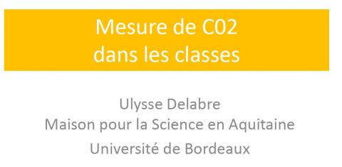 Présentation des détecteurs de CO2 pour une classe