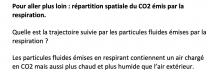 Trajectoire de l'air exhalé